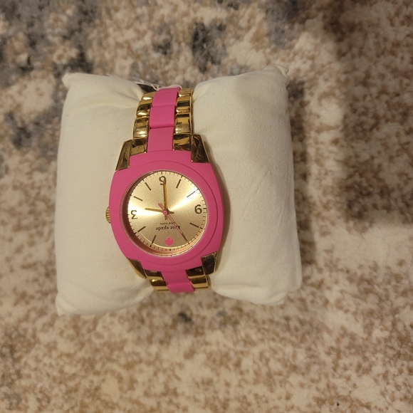 NWT Gold and Pink Watch made by Kate Spade (includes box) - Picture 2 of 6
